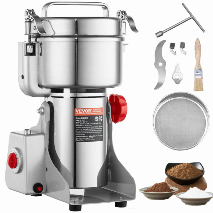 Elektro mlin za mljevenje žitarica velike brzine 1000gr-VEVOR Electric Grain Mill Grinder High Speed 1000g-MG24913